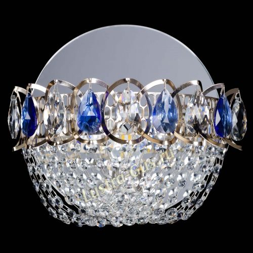 Бра Астра ажур синяя в Кирове Гусь Хрустальный