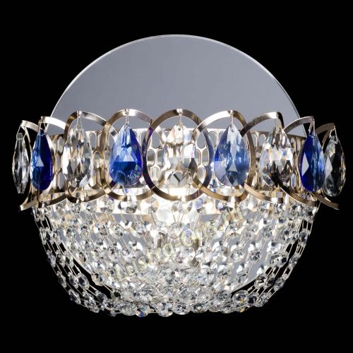 Бра Астра ажур синяя в Кирове Гусь Хрустальный