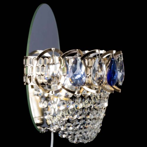 Бра Астра ажур синяя в Кирове Гусь Хрустальный