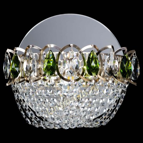 Бра Астра ажур зеленая в Кирове Гусь Хрустальный