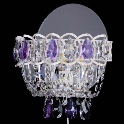 Бра Астра Фиолетовая белая в Кирове Гусь Хрустальный
