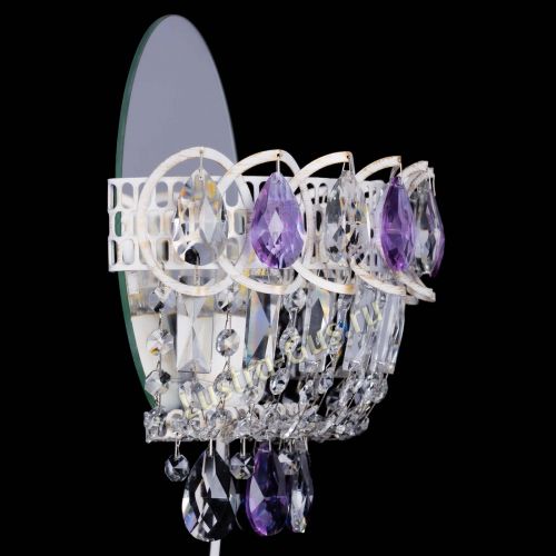 Бра Астра Фиолетовая белая в Кирове Гусь Хрустальный