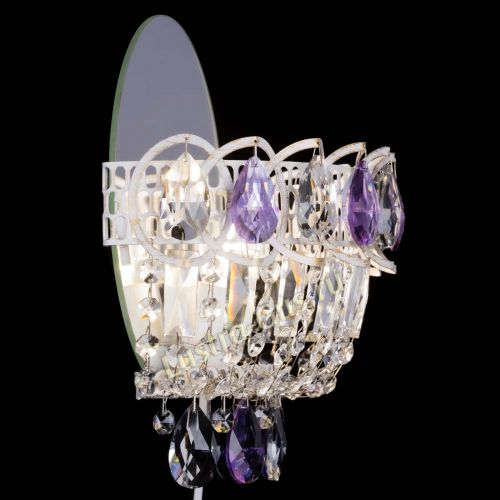 Бра Астра Фиолетовая белая в Кирове Гусь Хрустальный