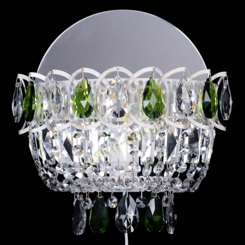 Бра Астра Зеленая белая в Кирове Гусь Хрустальный