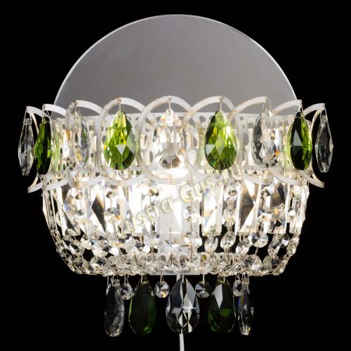 Бра Астра Зеленая белая в Кирове Гусь Хрустальный