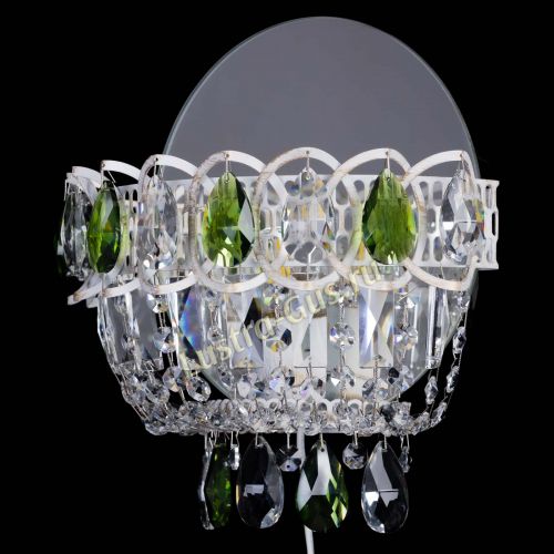 Бра Астра Зеленая белая в Кирове Гусь Хрустальный