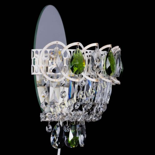 Бра Астра Зеленая белая в Кирове Гусь Хрустальный