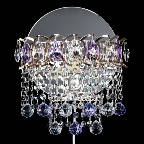 Бра Астра Капель шар 30 Фиолетовая в Кирове Гусь Хрустальный