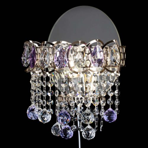 Бра Астра Капель шар 30 Фиолетовая в Кирове Гусь Хрустальный