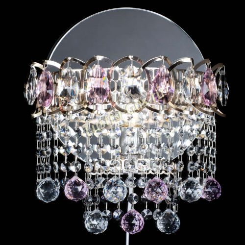 Бра Астра Капель шар 30 Розовая в Кирове Гусь Хрустальный