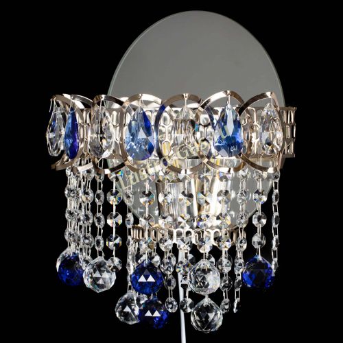 Бра Астра Капель шар 30 Синяя в Кирове Гусь Хрустальный