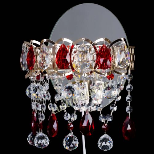 Бра Астра Паутинка красная в Кирове Гусь Хрустальный