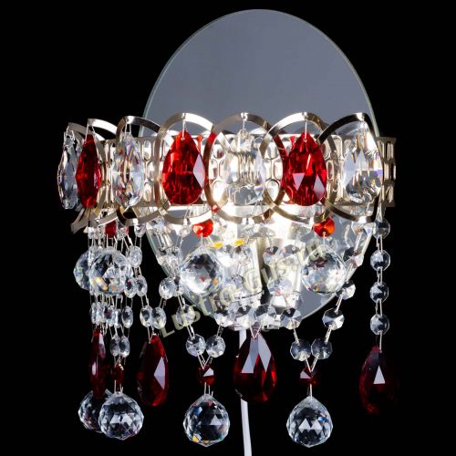 Бра Астра Паутинка красная в Кирове Гусь Хрустальный