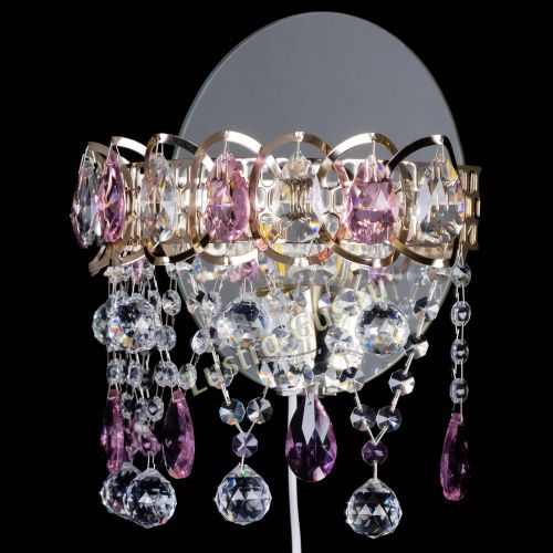 Бра Астра Паутинка розовая в Кирове Гусь Хрустальный