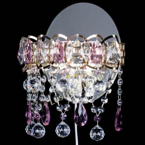 Бра Астра Паутинка розовая в Кирове Гусь Хрустальный