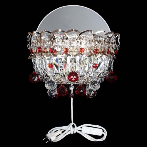 Бра Астра пластинка шар Красная в Кирове Гусь Хрустальный