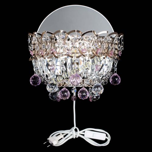 Бра Астра пластинка шар Розовая в Кирове Гусь Хрустальный