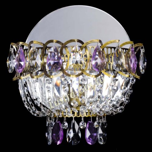 Бра Астра Фиолетовая под бронзу в Кирове Гусь Хрустальный