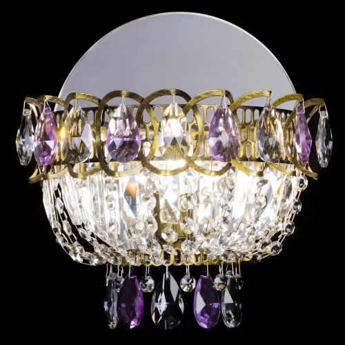 Бра Астра Фиолетовая под бронзу в Кирове Гусь Хрустальный