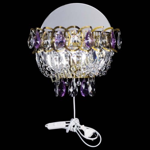 Бра Астра Фиолетовая под бронзу в Кирове Гусь Хрустальный