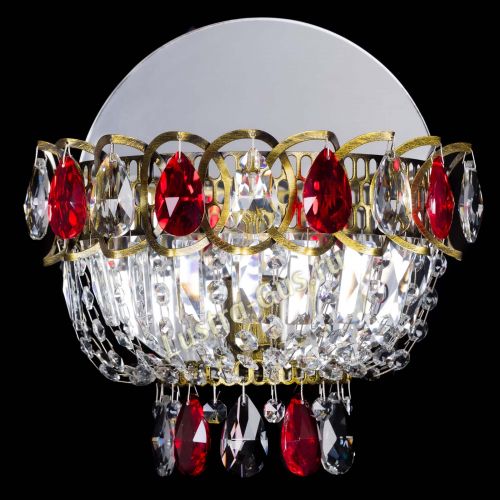 Бра Астра Красная под бронзу в Кирове Гусь Хрустальный