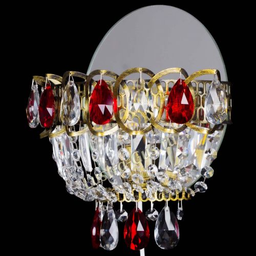 Бра Астра Красная под бронзу в Кирове Гусь Хрустальный