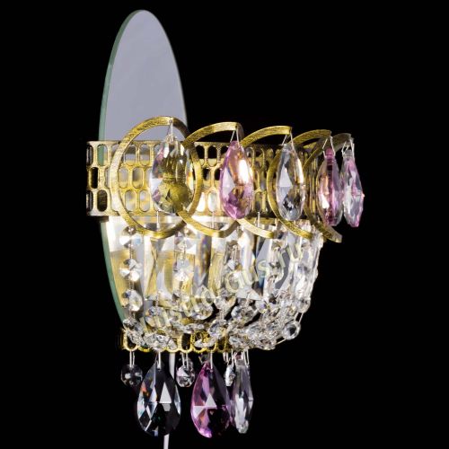 Бра Астра Розовая под бронзу в Кирове Гусь Хрустальный