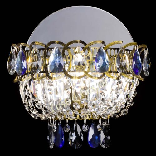 Бра Астра Синяя под бронзу в Кирове Гусь Хрустальный