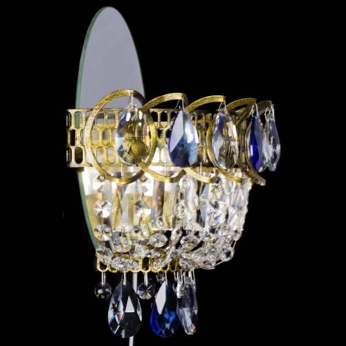 Бра Астра Синяя под бронзу в Кирове Гусь Хрустальный