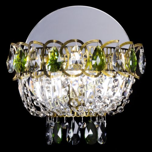 Бра Астра Зеленая под бронзу в Кирове Гусь Хрустальный