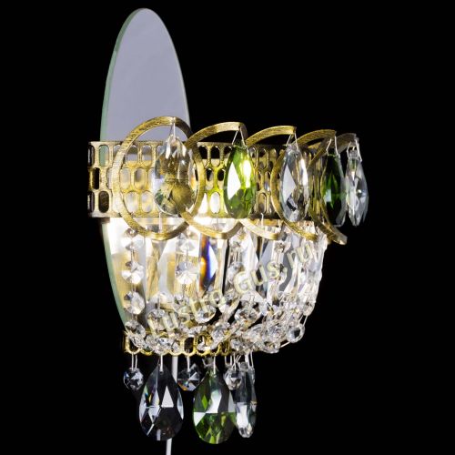 Бра Астра Зеленая под бронзу в Кирове Гусь Хрустальный