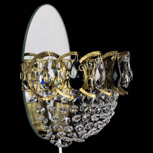 Бра Астра Сетка под бронзу Черная в Кирове Гусь Хрустальный