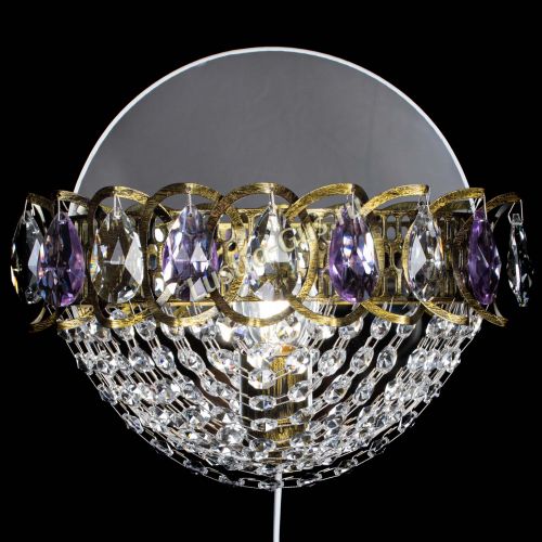 Бра Астра Сетка под бронзу Фиолетовая в Кирове Гусь Хрустальный