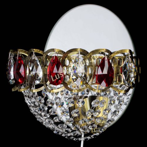 Бра Астра Сетка под бронзу Красная в Кирове Гусь Хрустальный