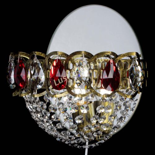 Бра Астра Сетка под бронзу Красная в Кирове Гусь Хрустальный