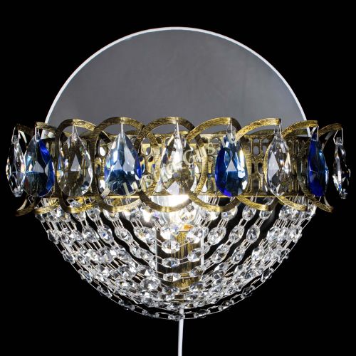 Бра Астра Сетка под бронзу Синяя в Кирове Гусь Хрустальный