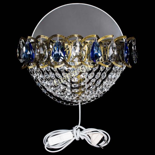 Бра Астра Сетка под бронзу Синяя в Кирове Гусь Хрустальный