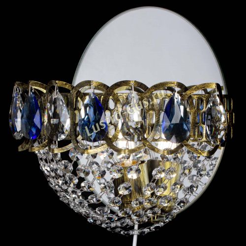 Бра Астра Сетка под бронзу Синяя в Кирове Гусь Хрустальный