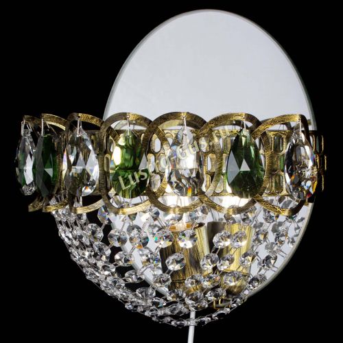 Бра Астра Сетка под бронзу Зеленая в Кирове Гусь Хрустальный