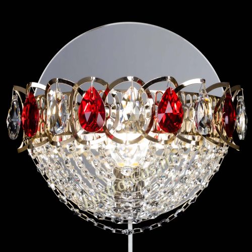 Бра Астра Сетка красная в Кирове Гусь Хрустальный