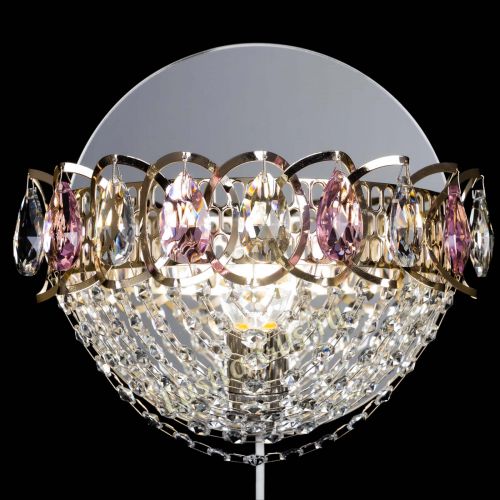 Бра Астра Сетка розовая в Кирове Гусь Хрустальный