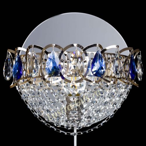 Бра Астра Сетка синяя в Кирове Гусь Хрустальный