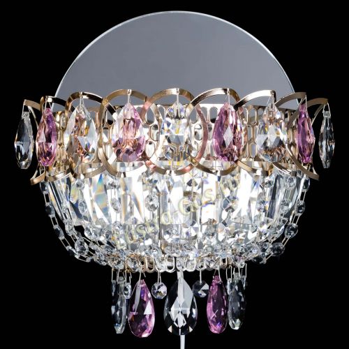 Бра Астра розовая в Кирове Гусь Хрустальный