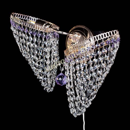 Бра Бутоны №2 фиолетовая в Кирове Гусь Хрустальный