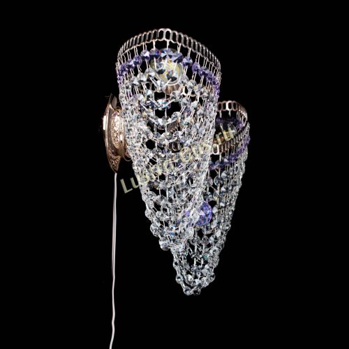 Бра Бутоны №2 фиолетовая в Кирове Гусь Хрустальный