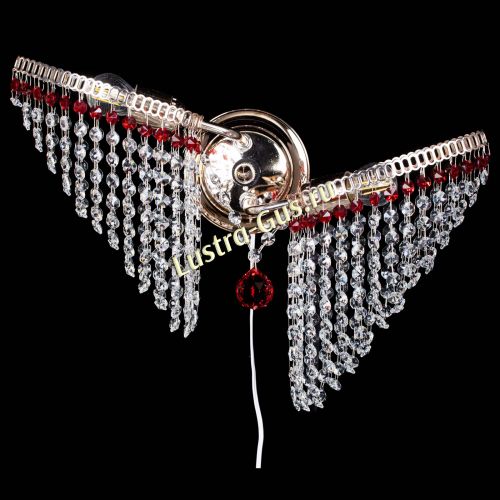 Бра Бутоны №2 красная в Кирове Гусь Хрустальный