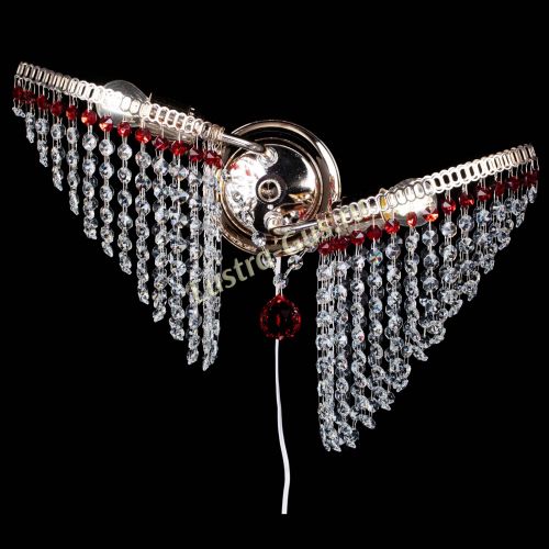 Бра Бутоны №2 красная в Кирове Гусь Хрустальный