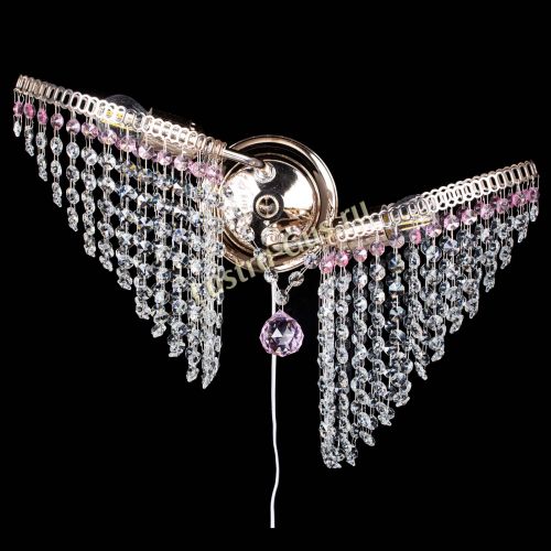 Бра Бутоны №2 розовая в Кирове Гусь Хрустальный