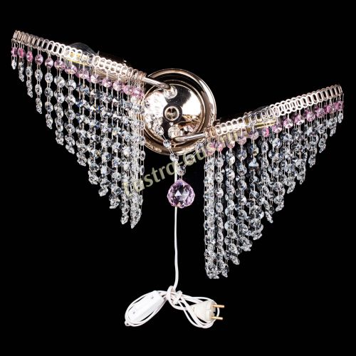 Бра Бутоны №2 розовая в Кирове Гусь Хрустальный