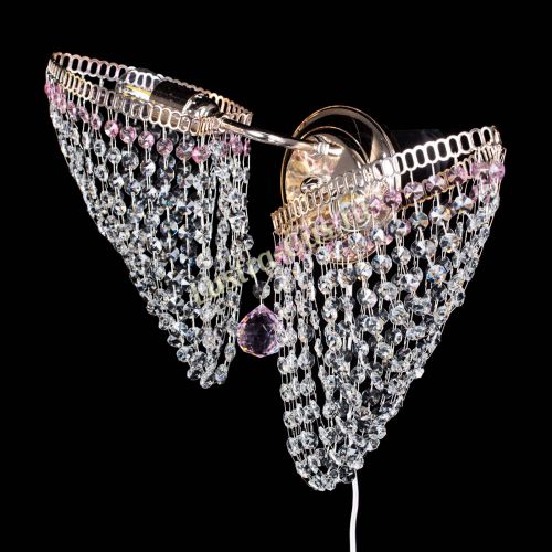 Бра Бутоны №2 розовая в Кирове Гусь Хрустальный